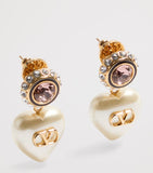 Valentino Garavani VLogo Signature earrings gold tone brass - British product
