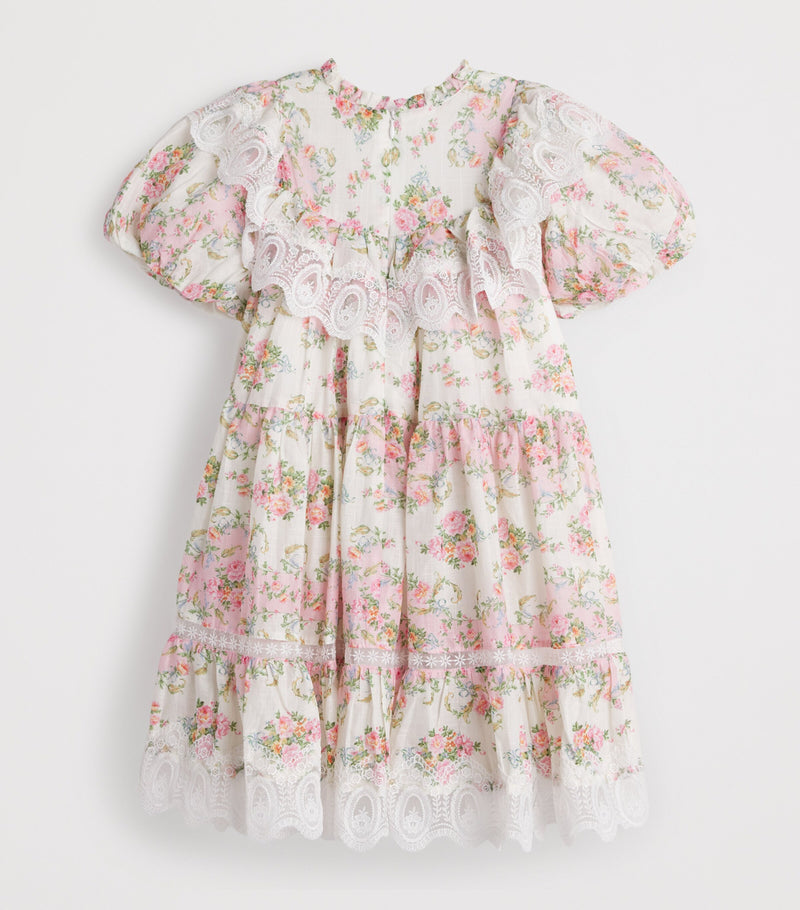 Petite Amalie cotton floral dress for children 4-16 years, imported from the UK