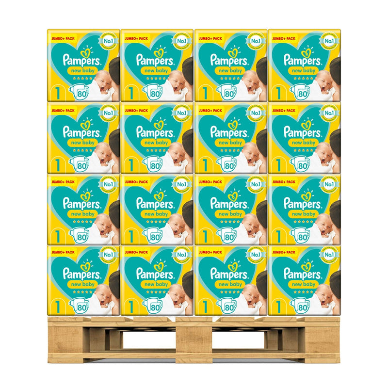 Pampers New Baby nappies size 1 Jumbo+ Pack - British product