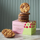 fortnum Raspberry & Rose Milk Chocolate Florentine Biscuits 150g- Buy online at McGrocer