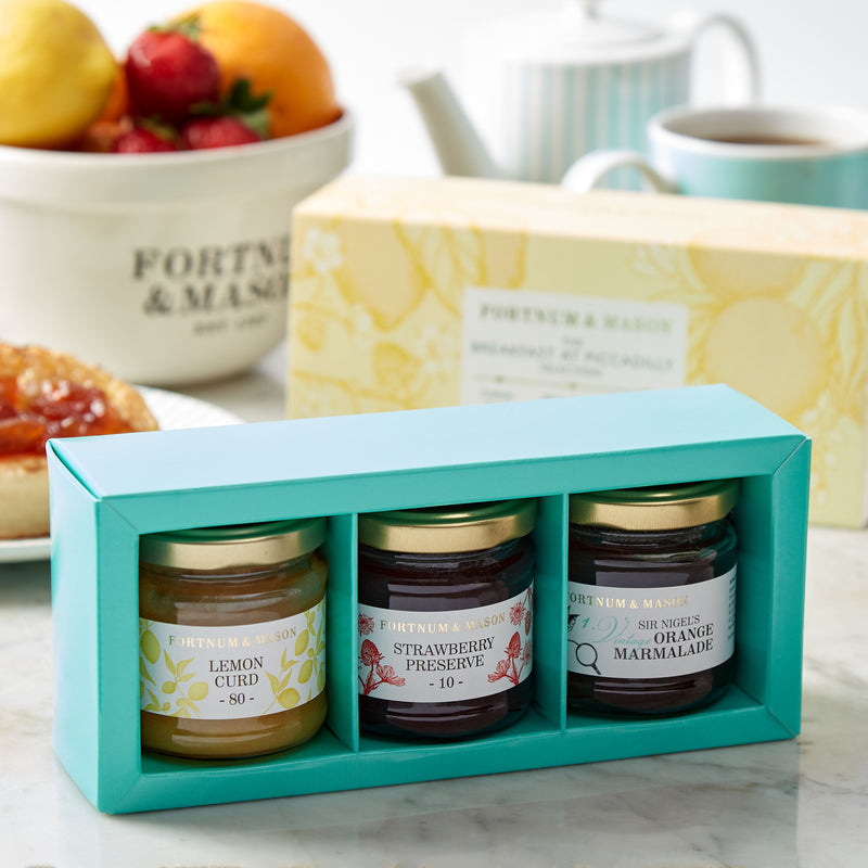 Breakfast at Piccadilly preserve selection 3x100g jars (British brand)