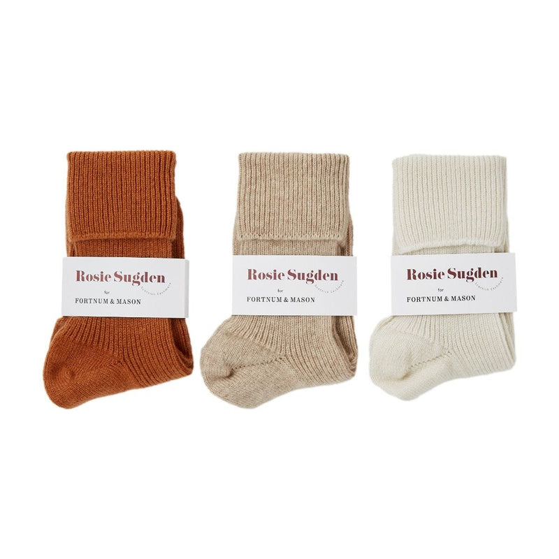 Rosie Sugden cashmere sock box neutrals, UK version