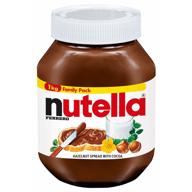 Nutella hazelnut spread with cocoa 1kg, imported from the UK