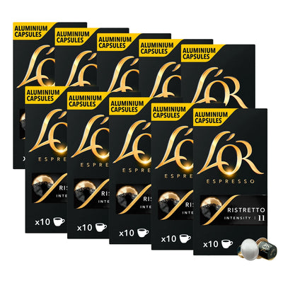 Costco UK L'OR Ristretto Coffee Capsules Nespresso Compatible 100 Servings- Buy online at McGrocer