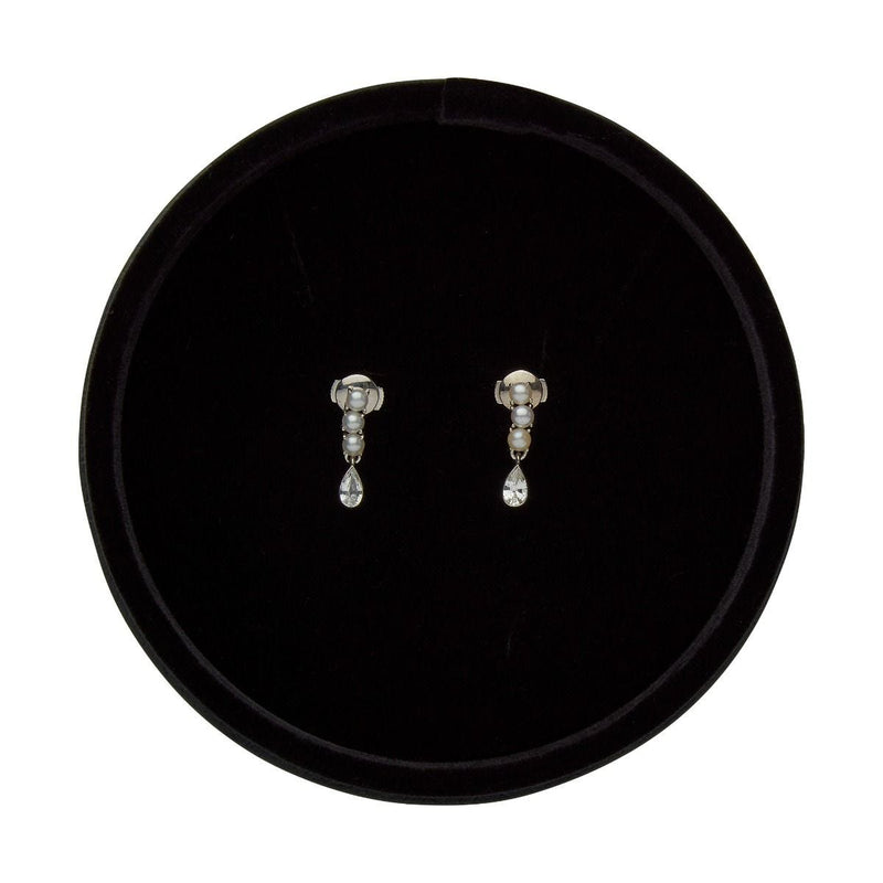 Crux London Happy Tears pear drop earrings, UK version