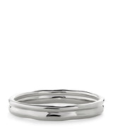 Harrods Monica Vinader Sterling Silver Siren Muse Stacked Ring- Buy online at McGrocer