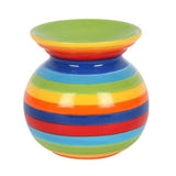 Something Different ceramic oil burner rainbow stripe (British brand)