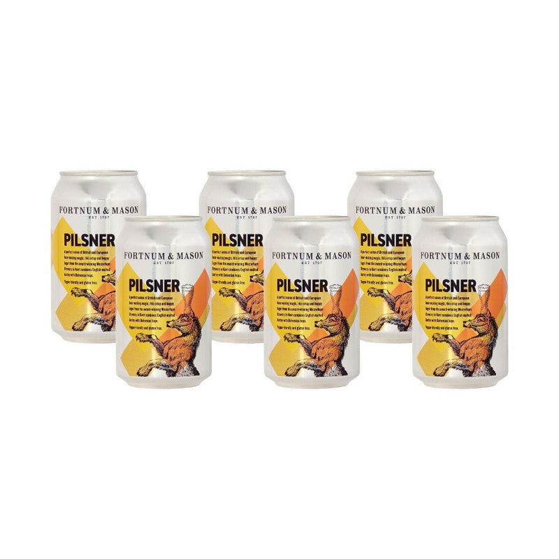 Fortnum's English Pilsner cans, 6 x 33cl - British product