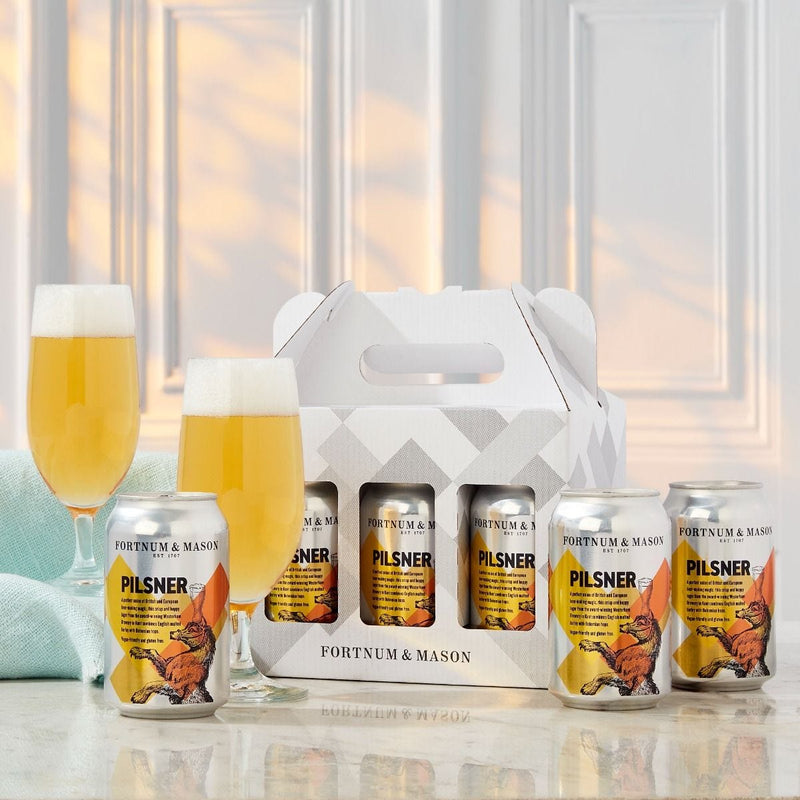 Fortnum's English Pilsner cans, 6 x 33cl - British product