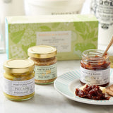 Fortnum's condiment trio with piccalilli, pickle and mustard, UK version