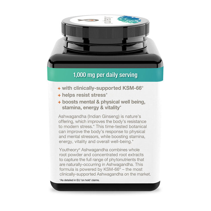 Youtheory ashwagandha supplement 150 capsules (British brand)