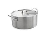 fortnum Samuel Groves Tri-Ply Stainless Steel Casserole Pan with Lid 26cm- Buy online at McGrocer