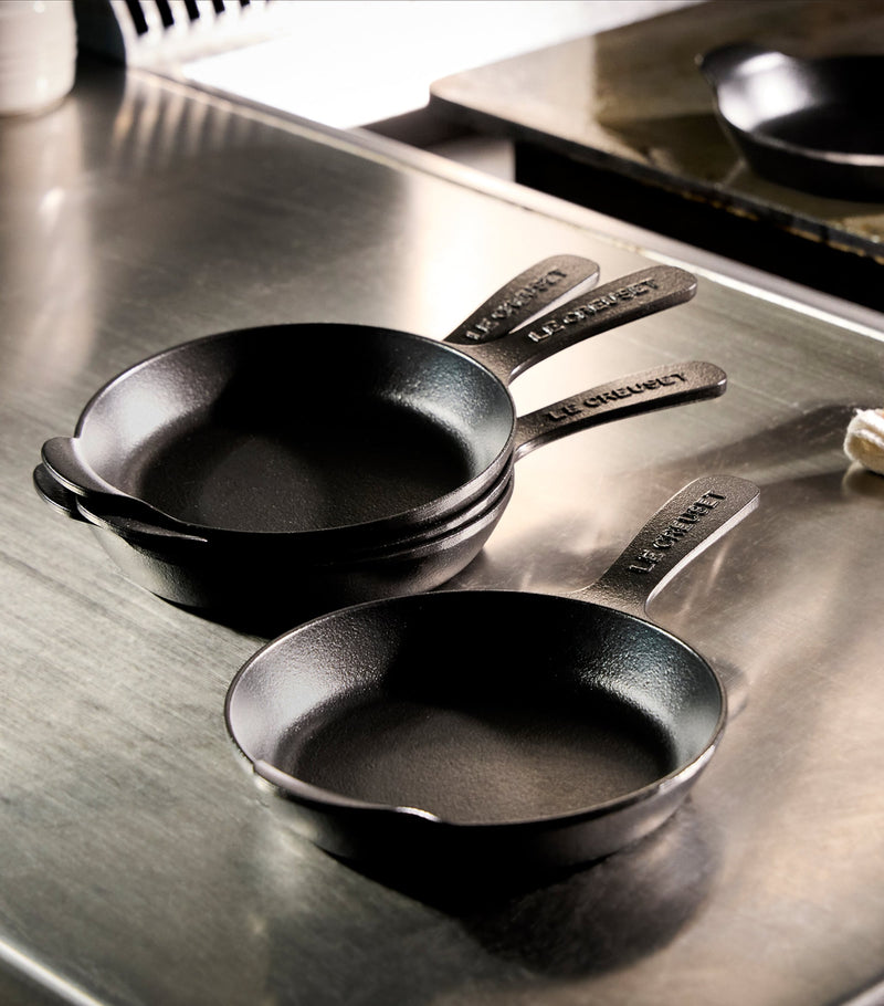 Le Creuset Cast Iron Gourmand Mini Skillets Set of 4 16cm, UK version