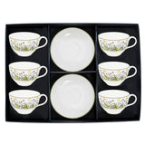 fortnum Halcyon Days Highgrove Wildflower Fine Bone China Tea Cup and Saucer Set of 6- Buy online at McGrocer