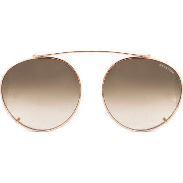 Belstaff PARKGATE clip on sunglasses brown titanium - British product