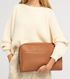 Aviteur leather trolley-sleeve laptop case - British product