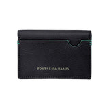 Fortnum's flap credit card holder navy, imported from the UK