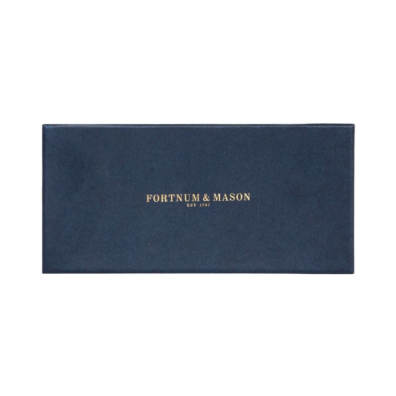 Fortnum's luggage tag in Eau de Nil, handmade leather (British brand)