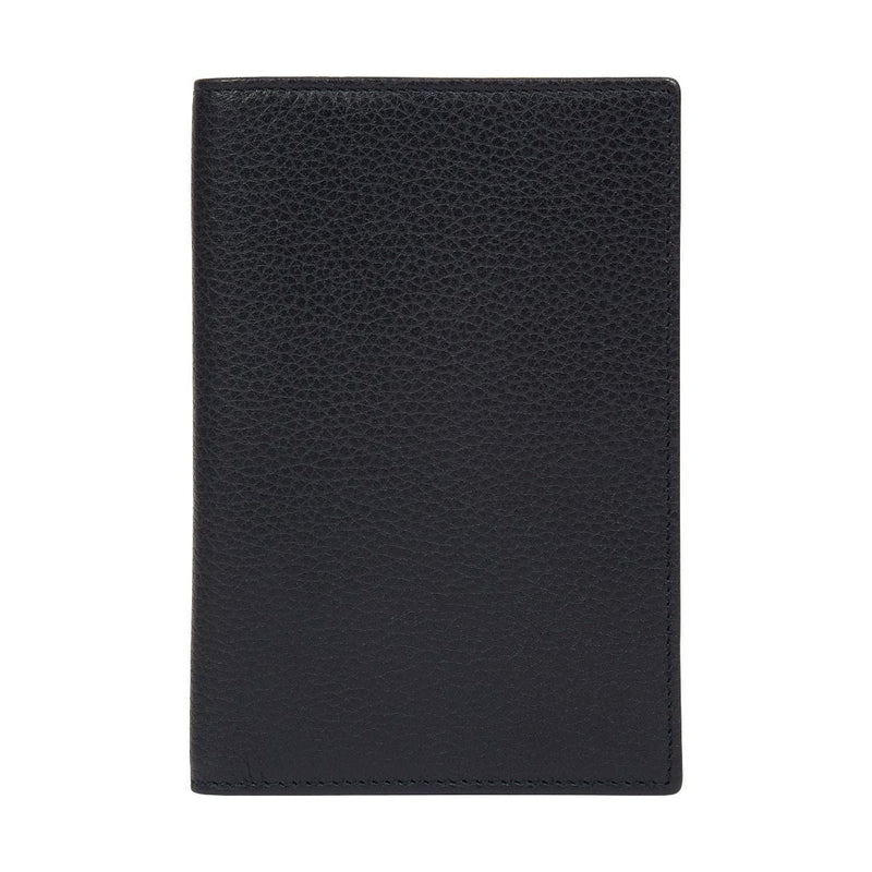Fortnum's navy leather passport cover with card slots (British brand)