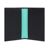 Fortnum's navy leather passport cover with card slots (British brand)