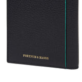 Fortnum's navy leather passport cover with card slots (British brand)