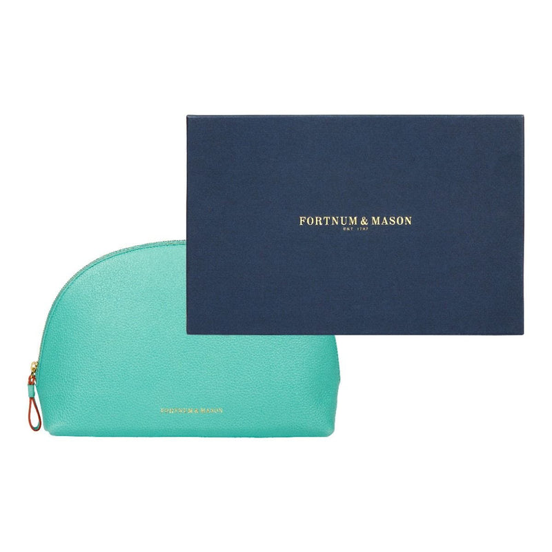 Fortnum's curved cosmetics bag Eau de Nil, UK version