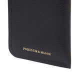 Fortnum and Mason navy leather glasses case (British brand)