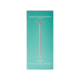 Fortnum's bee cocktail picks set of 4 in stainless steel - British product
