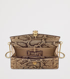 Bvlgari Serpenti Forever cross-body bag in python skin, imported from the UK