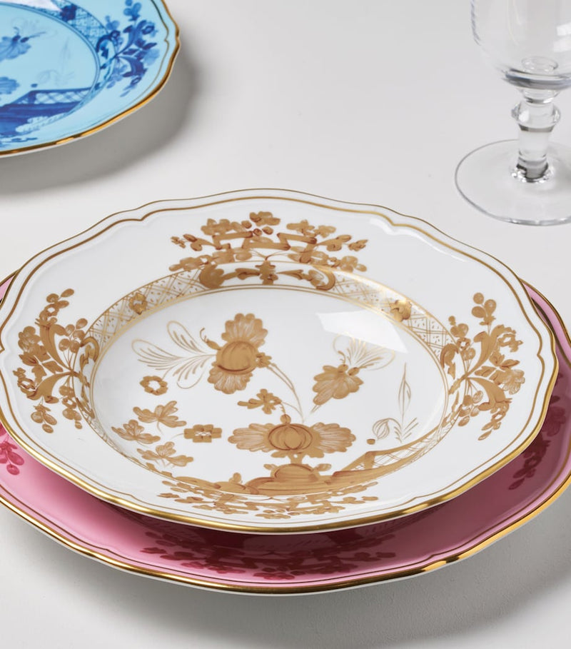 Ginori 1735 Oriente Italiano Aurum soup plate 24cm, UK version