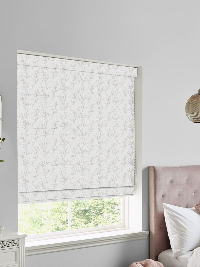 Laura Ashley grey pussy willow roman blind, UK version