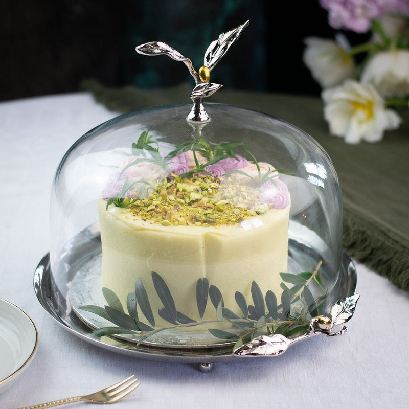 Culinary Concepts cake stand with glass dome, UK version