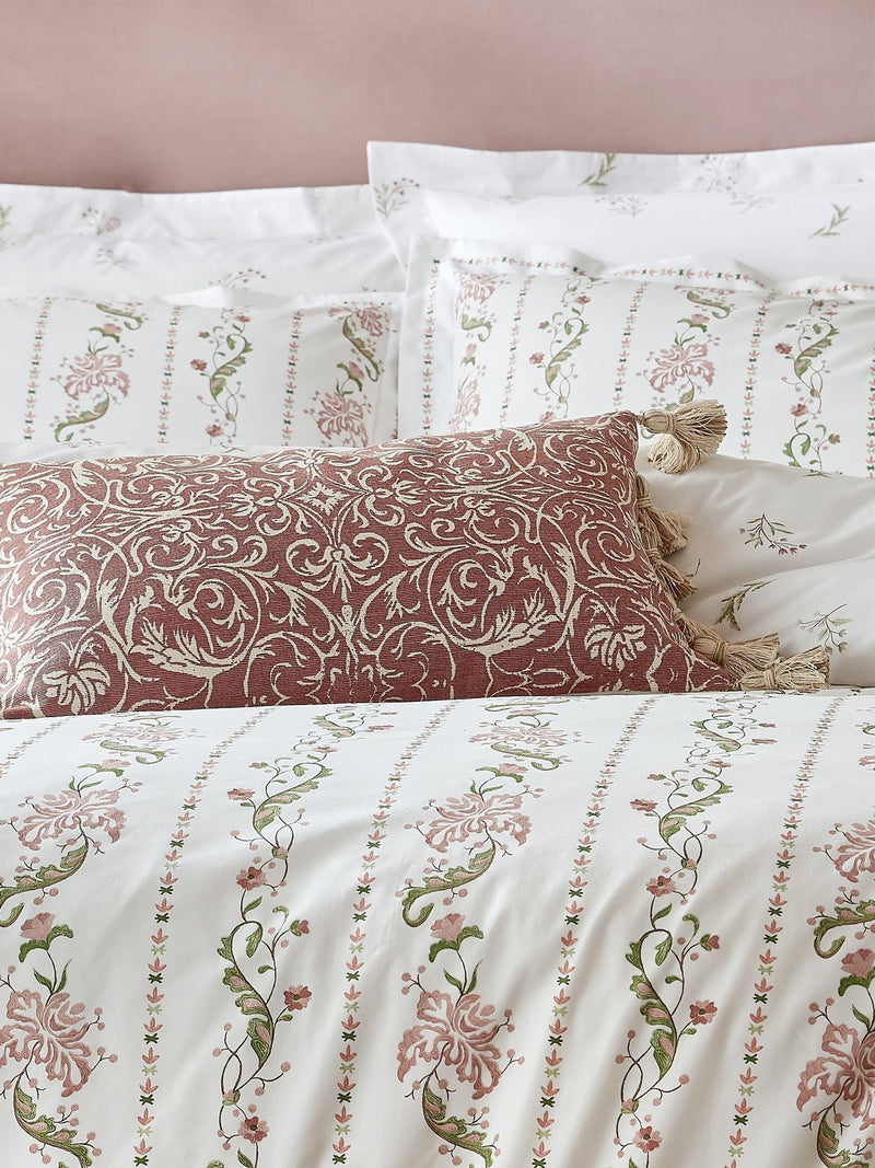 Historic Royal Palaces antique rose pink polyester cushion 30x50cm, UK version