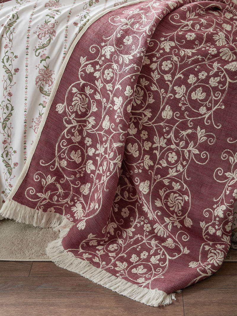 Historic Royal Palaces Antique Rose Pink throw, UK version