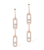 Messika pink gold diamond earrings 1.70ct - British product