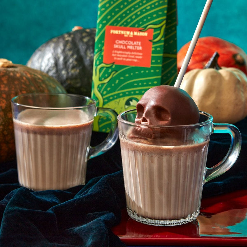 Skull-shaped Belgian hot chocolate melt 45g, UK version