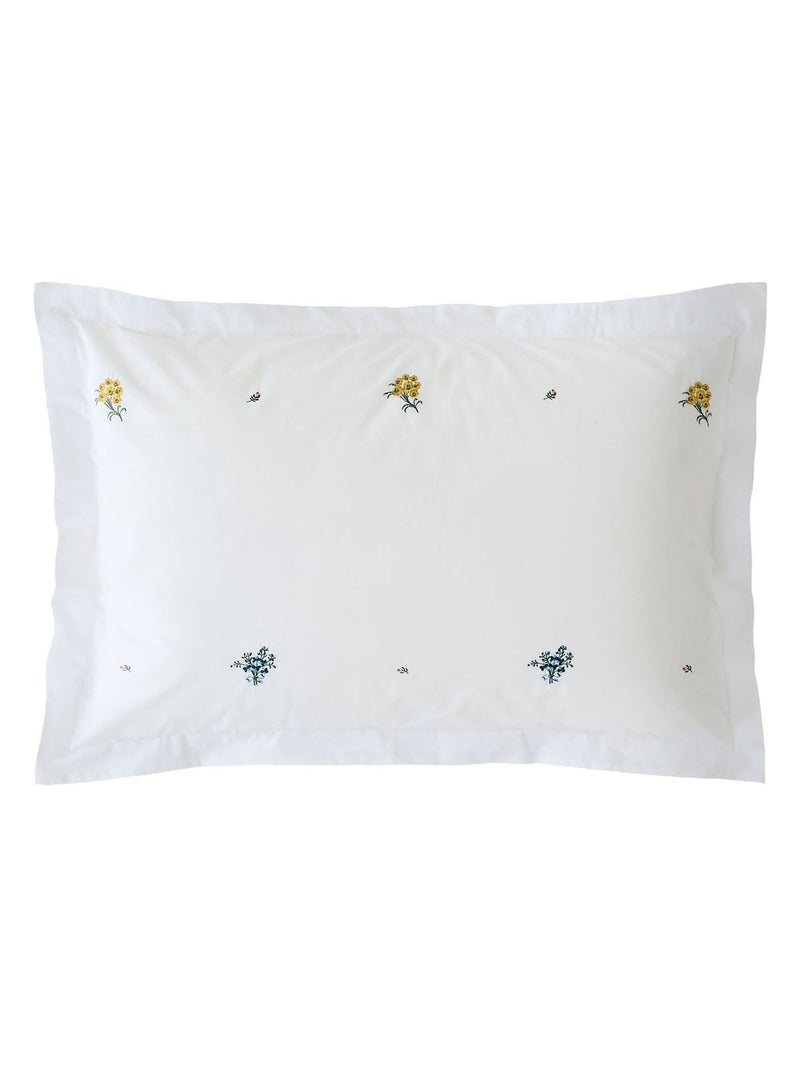 Historic Royal Palaces white embroidered pillowcases, imported from the UK
