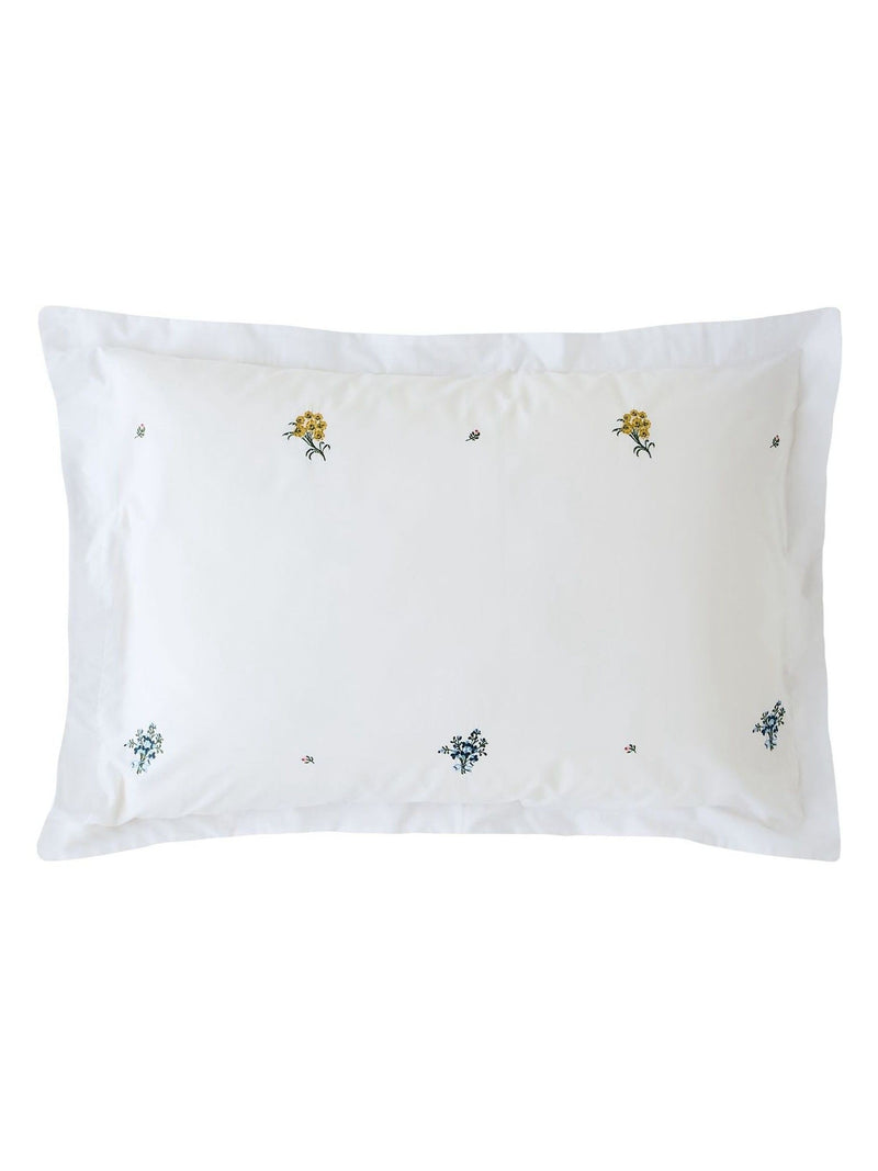 Historic Royal Palaces white embroidered pillowcases, imported from the UK