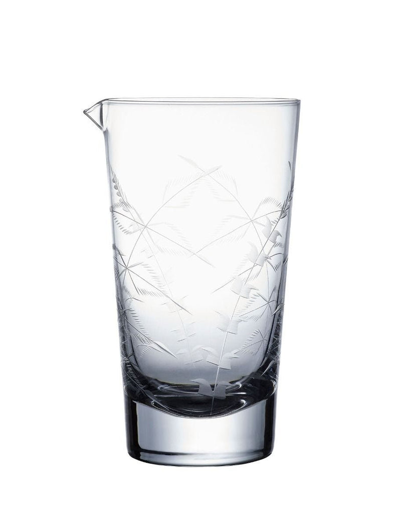 The Vintage List fern mixing glass 555ml (British brand)