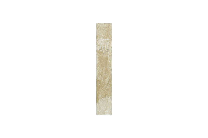 MONTROI travertine incense holder with deep ash cavity - British product