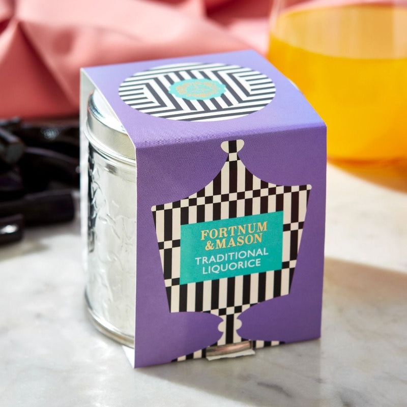 Fortnum & Mason traditional liquorice sweet tin 120g, UK version