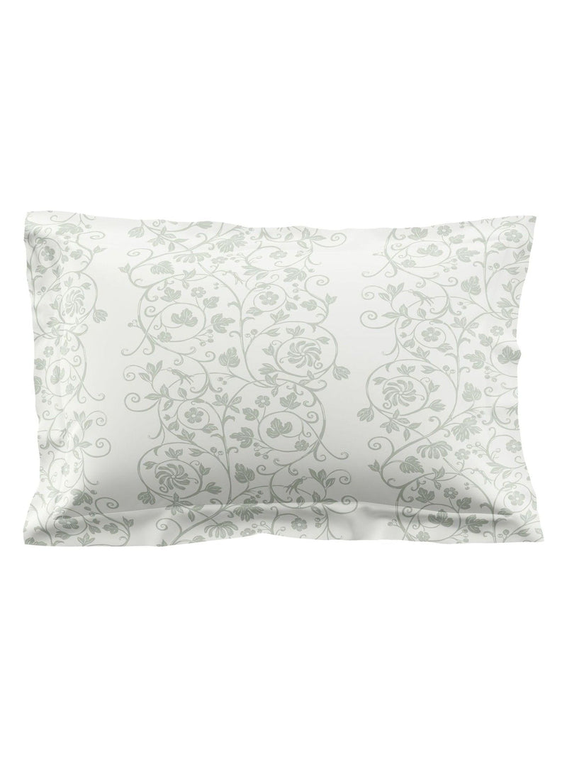 Historic Royal Palaces Tudor Trail sage green pillowcases - British product