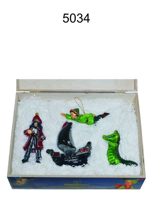 Peter Pan Christmas ornaments set of 4 - British product