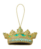 Embroidered Coronet Crown Christmas decoration 2023, 15cm - British product