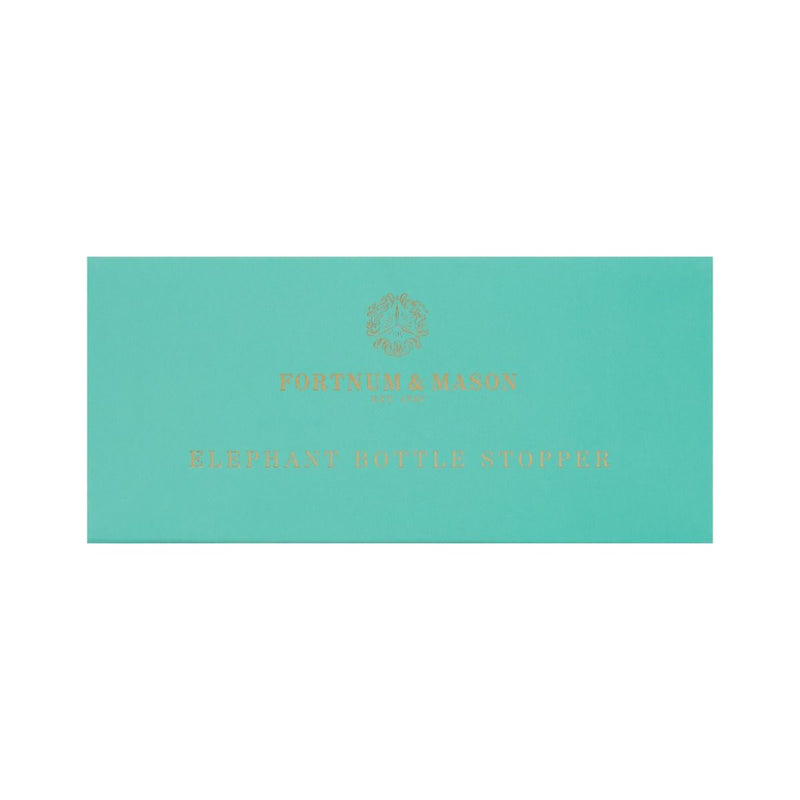 Fortnum's elephant bottle stopper gold stainless steel 10cm - British product