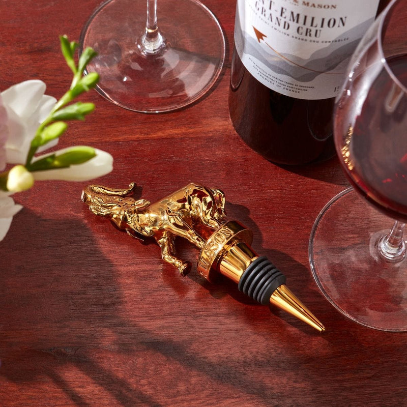 Fortnum's elephant bottle stopper gold stainless steel 10cm - British product