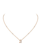 Messika Move Romane pink gold diamond necklace 0.31ct - British product