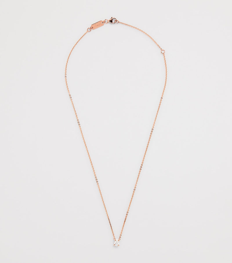 Harrods rose gold diamond necklace 0.50ct, imported from the UK