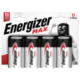Argos Energizer Max Alkaline D Batteries Pack of 4- Buy online at McGrocer