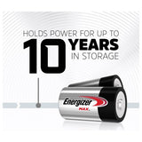 Energizer Max Alkaline D batteries pack of 4, UK version